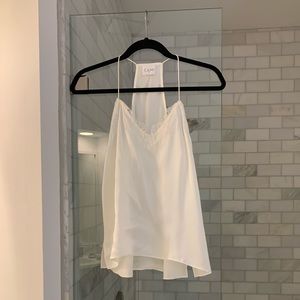 CAMI NYC the racer tank top white XS never worn NWOT